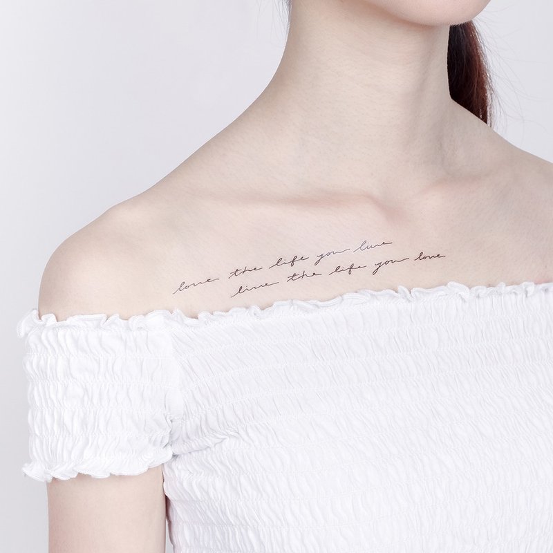 刺青纹身贴纸 - 手写文字 纹身组合款 Surprise Tattoos - 纹身贴 - 纸 黑色