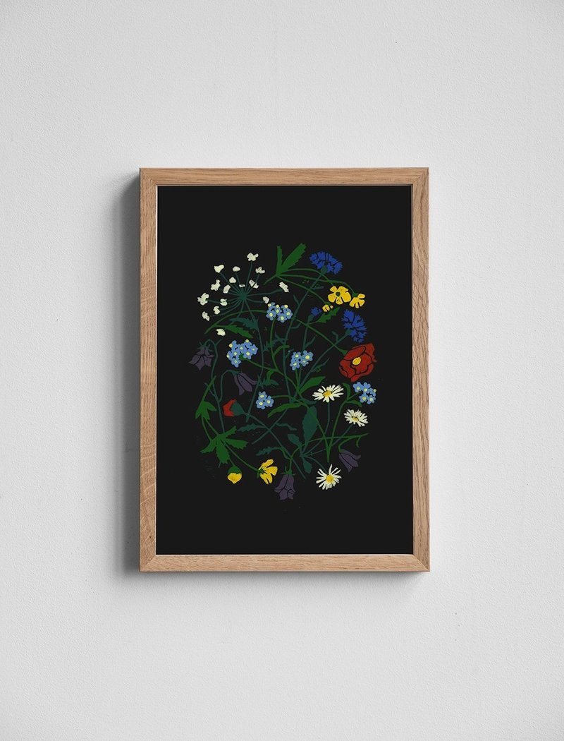 Marta Fromme - 德国艺术家设计海报 MARTAS SUMMER POSTER - 海报/装饰画/版画 - 纸 黑色