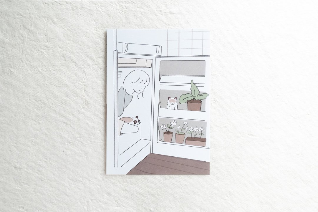 明信片| Refrigerator - 卡片/明信片 - 其他材质 