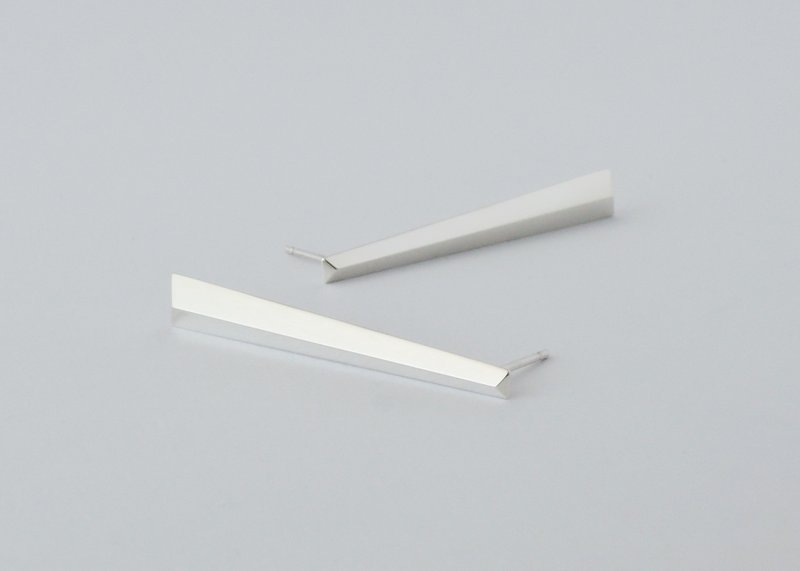 straight earrings (type B) = silver 925 earrings = - 耳环/耳夹 - 其他金属 银色