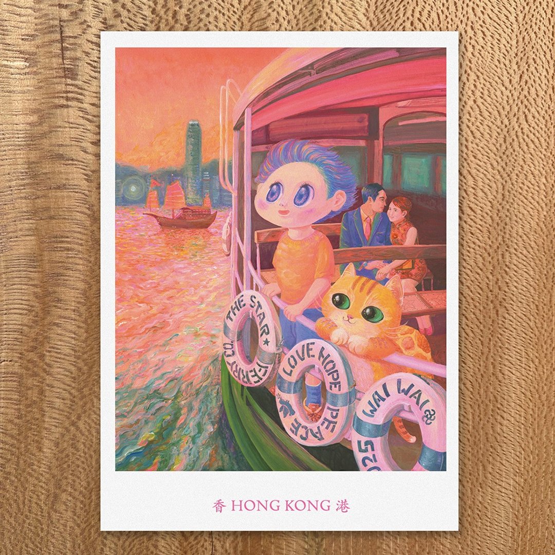 香港明信片 5 张套装 F - 卡片/明信片 - 纸 多色