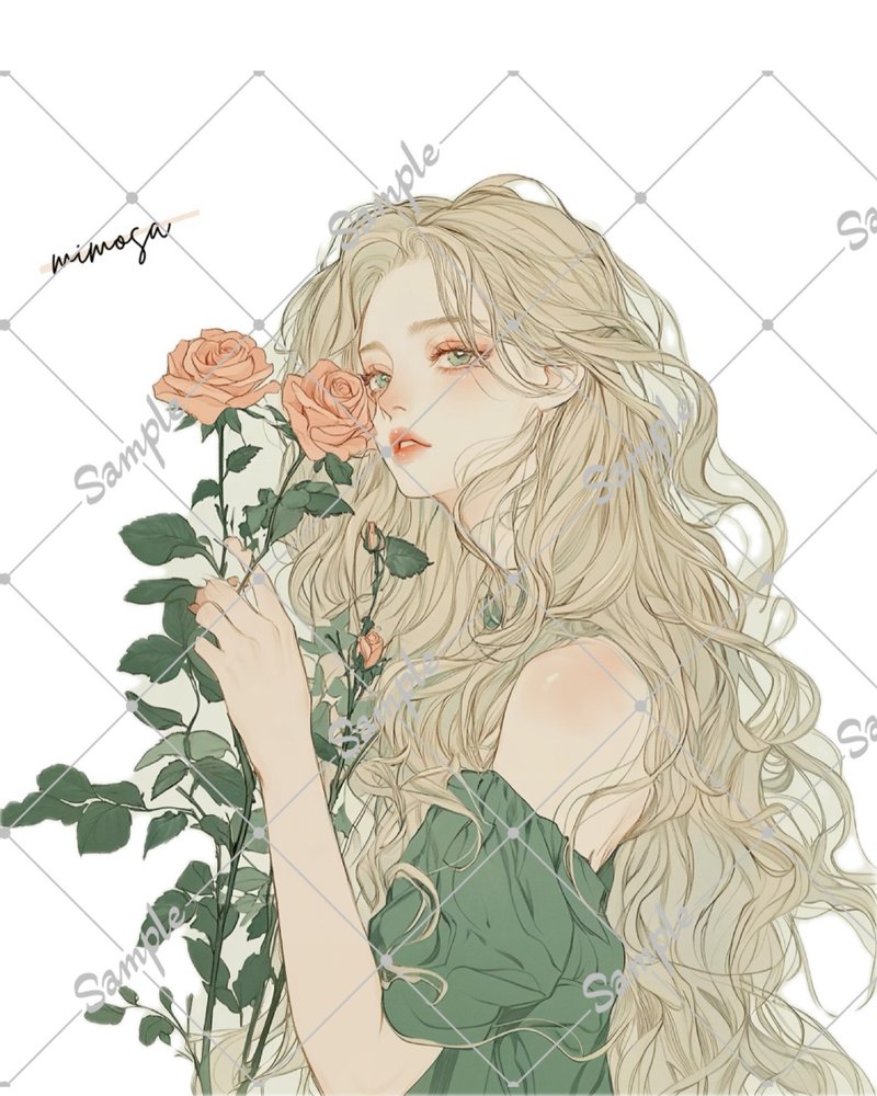 原创 人物贴纸 5枚一组 - 贴纸 - 纸 