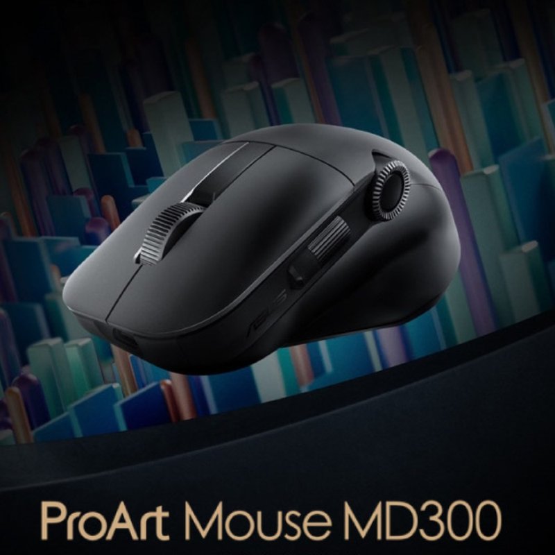 ASUS 华硕 ProArt Mouse MD300 无线鼠标 - 电脑配件 - 塑料 黑色