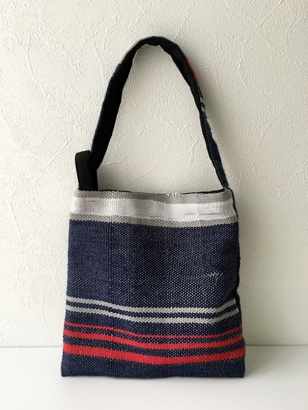 Also becomes purse to become even yukata "hand-woven tricolor mini bag" 1 - 化妆包/杂物包 - 棉 蓝色