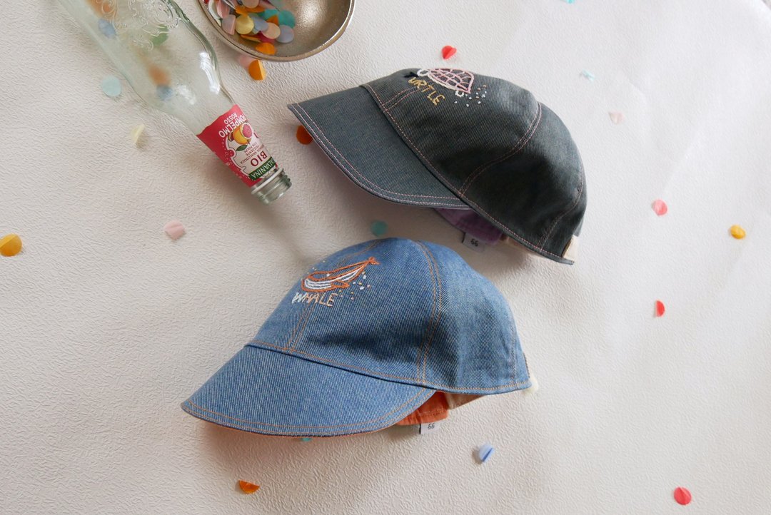 kids hats embroidered caps - 婴儿帽/发带 - 棉 多色