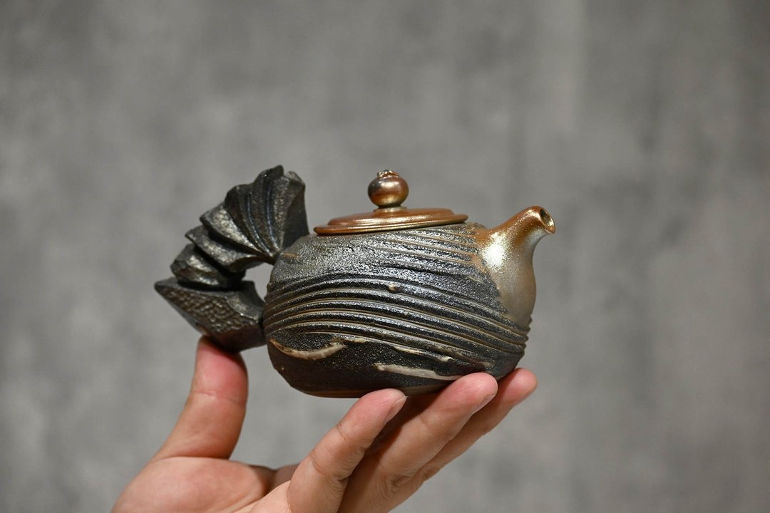 | 275cc | 柴烧造型正把壶 柴烧壶 茶壶 手作壶【臻麟陶艺】 - 茶具/茶杯 - 陶 