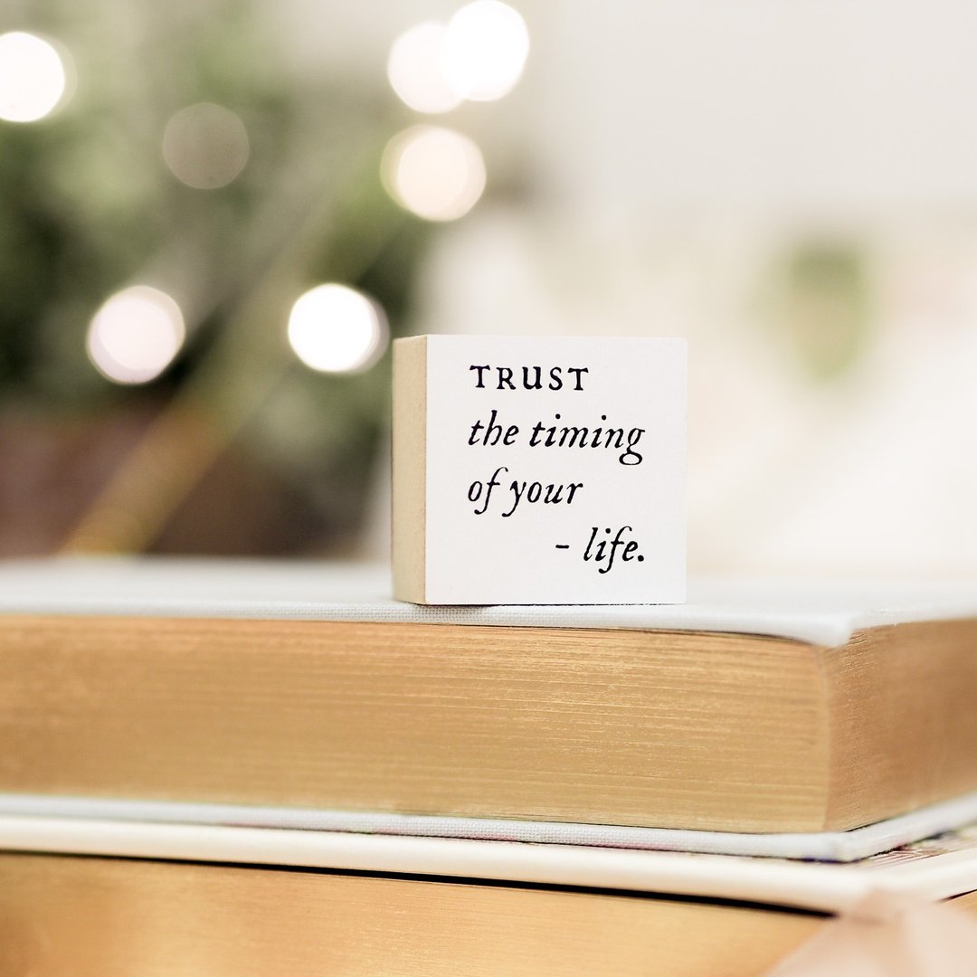 Trust the Timing - Journal Quote Stamp 印章/印台 - 印章/印台 - 木头 