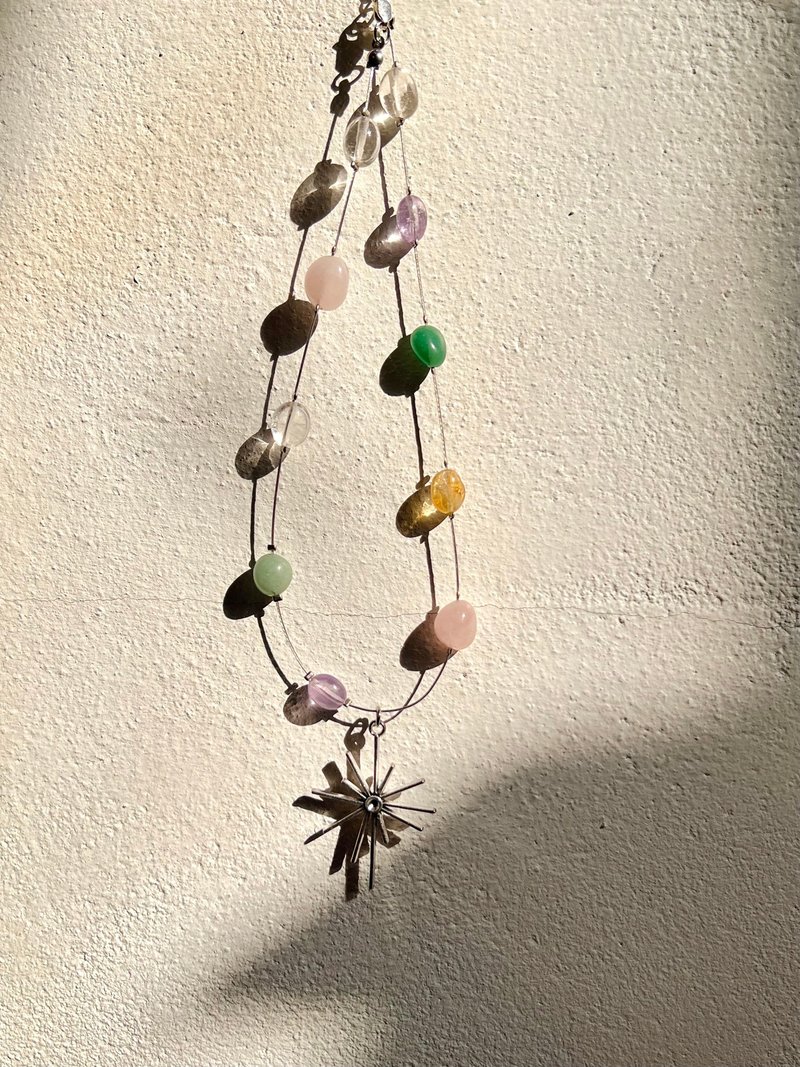 项链 Leia • Boho Chic Beach 手工时尚海滩珠宝玉石 - 项链 - 不锈钢 