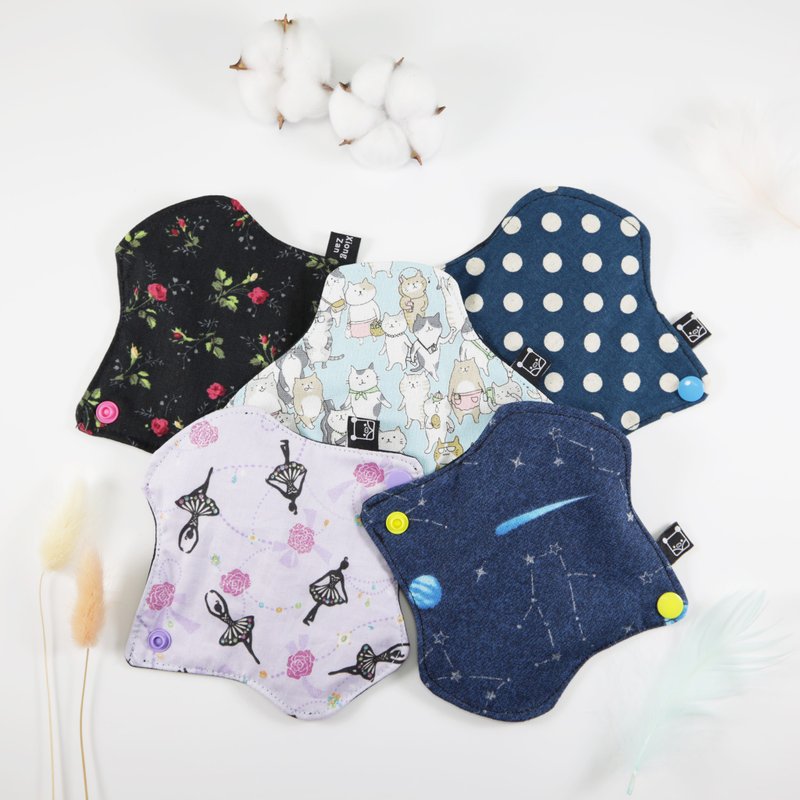 在呼吸的布卫生棉 日用15cm×5片Day Pads 면생리대 M巾 - 女士内衣裤 - 棉．麻 多色