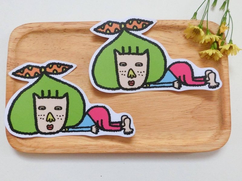 什么都不想做 / 特大贴纸 - 贴纸 - 纸 多色