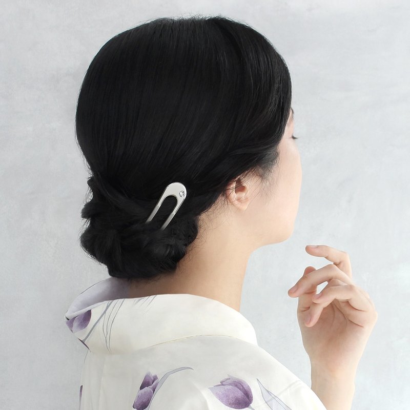 夏秋限定 / KANZASHI Hair pin / canon - Twilight - 发饰 - 其他金属 银色