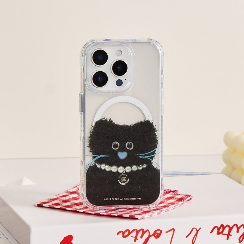 PARIS PETS ELLIE黑猫猫抗黄防摔MagSafe iPhone手机壳 - 手机壳/手机套 - 塑料 多色