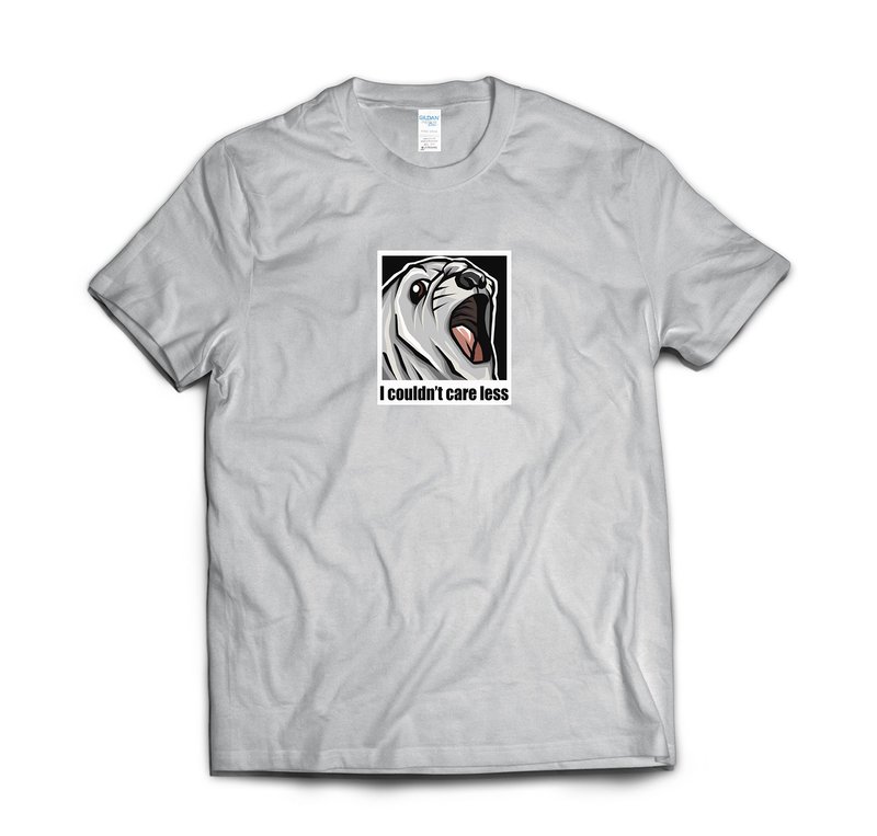 迷因-尖叫海豹-T-shirt 白/黑/灰/藏青 - 男装上衣/T 恤 - 棉．麻 多色