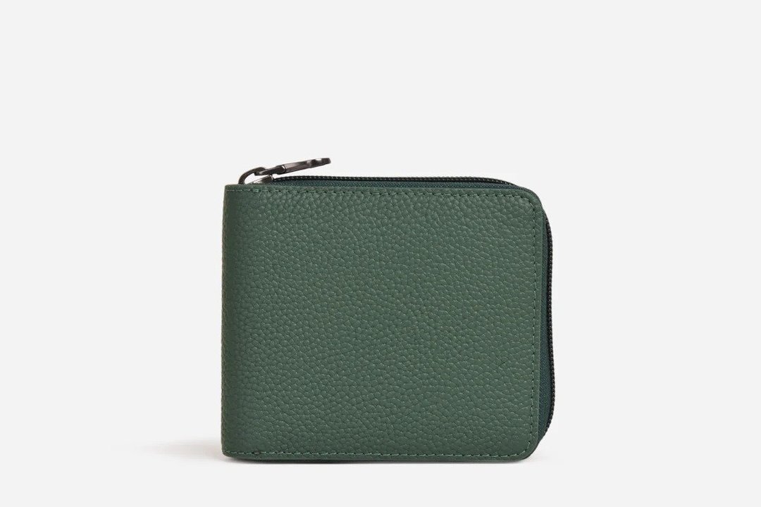 【男友礼物】真皮拉链钱包 Neo Zip around Wallet - 皮夹/钱包 - 真皮 橘色