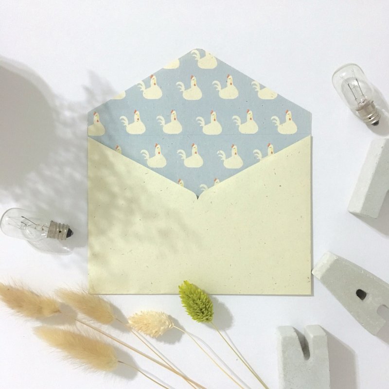 天空都鸡/ 都鸡系列信封 - 卡片/明信片 - 纸 蓝色