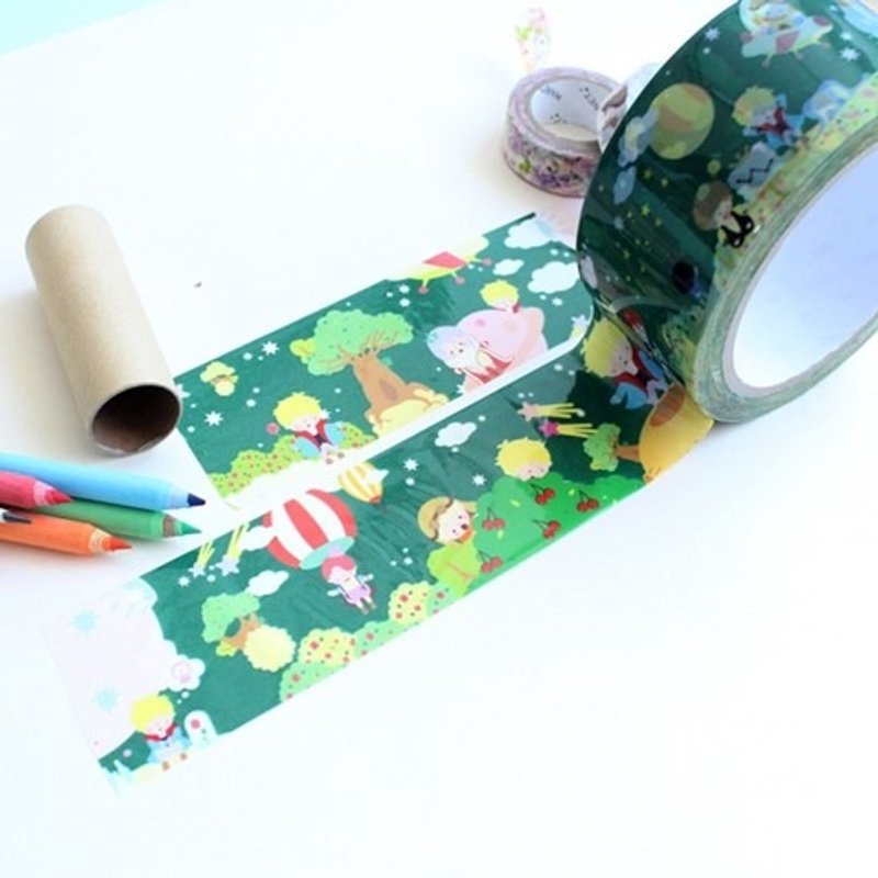 装饰胶带 - 小王子 - 纸胶带 - 塑料 绿色