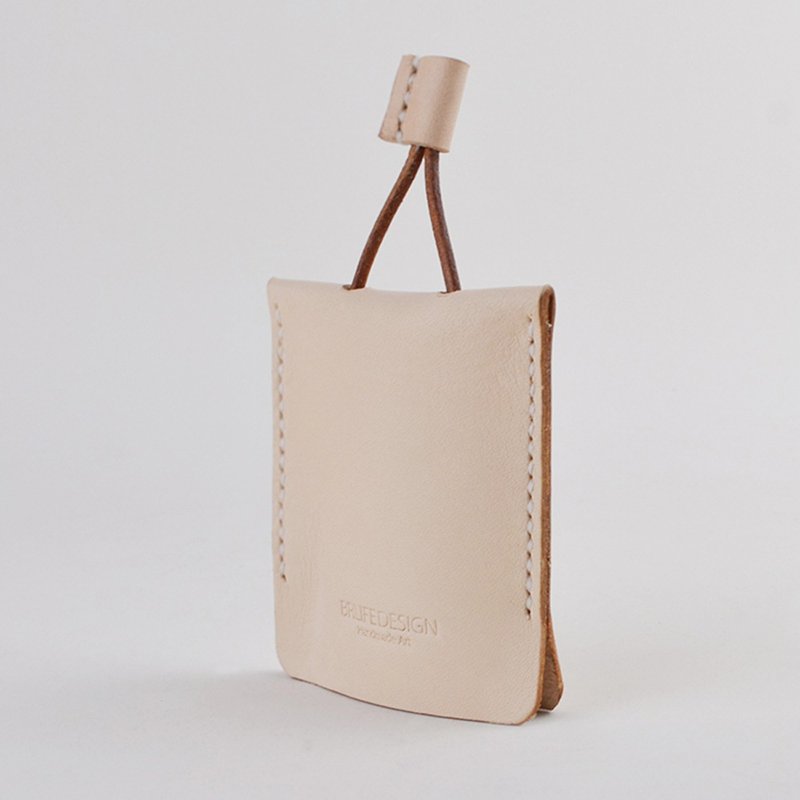 BRLIFEDESGN原创抽拉式简约钥匙包 纯牛皮手缝vintage - 钥匙链/钥匙包 - 真皮 