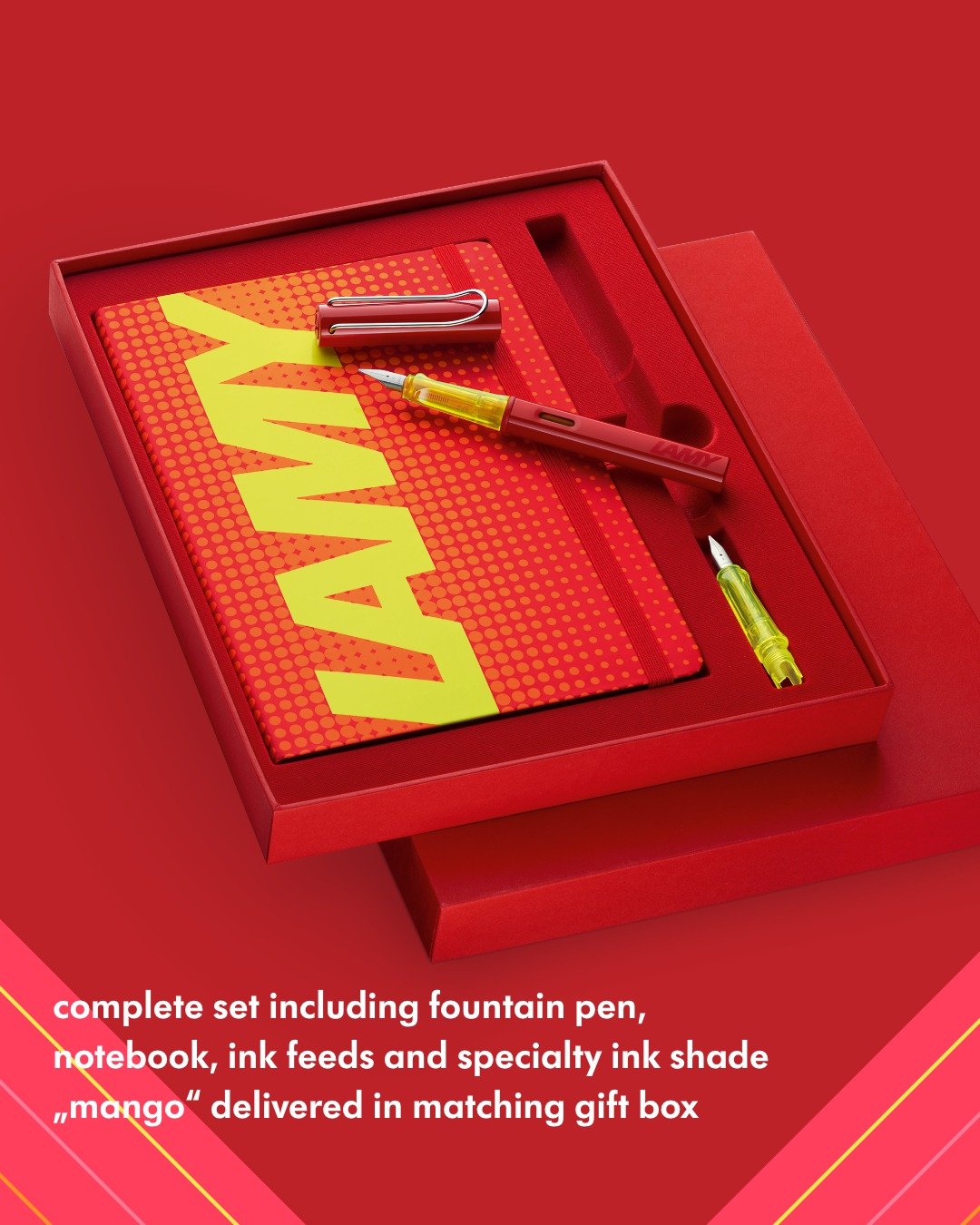 LAMY 全球限量 钢笔+A5笔记本礼盒 / AL star系列 - 光泽红 - 钢笔 - 铝合金 红色