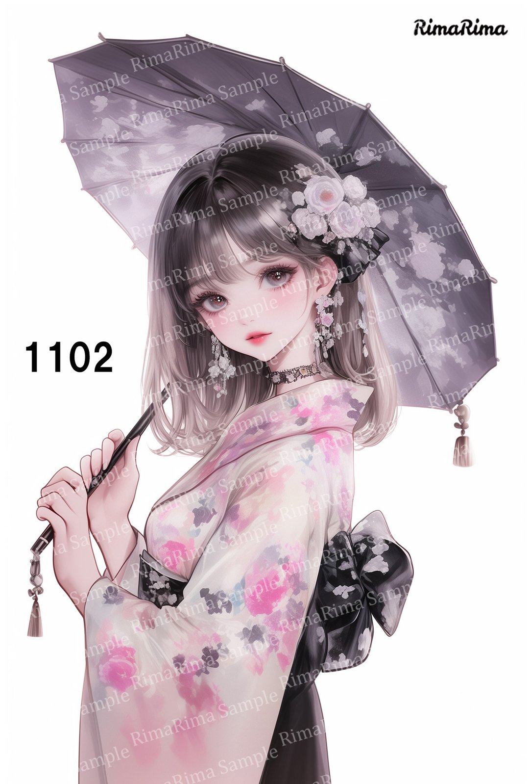 1102 原创贴纸 原创人物贴纸 贴纸 RimaRima - 贴纸 - 纸 