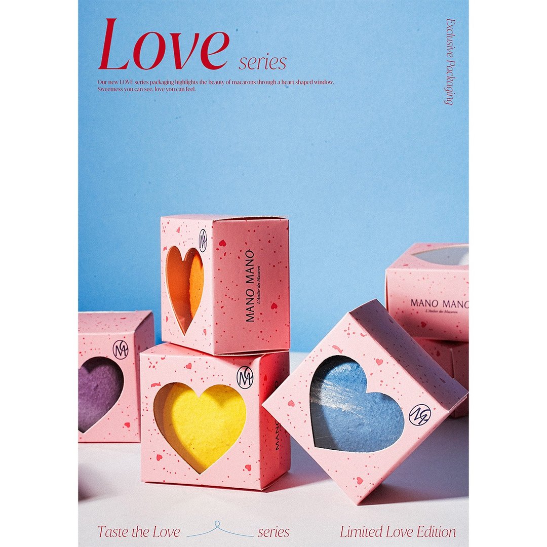 LOVE 系列 义式手工马卡龙礼盒 1 入 - 蛋糕/甜点 - 其他材质 