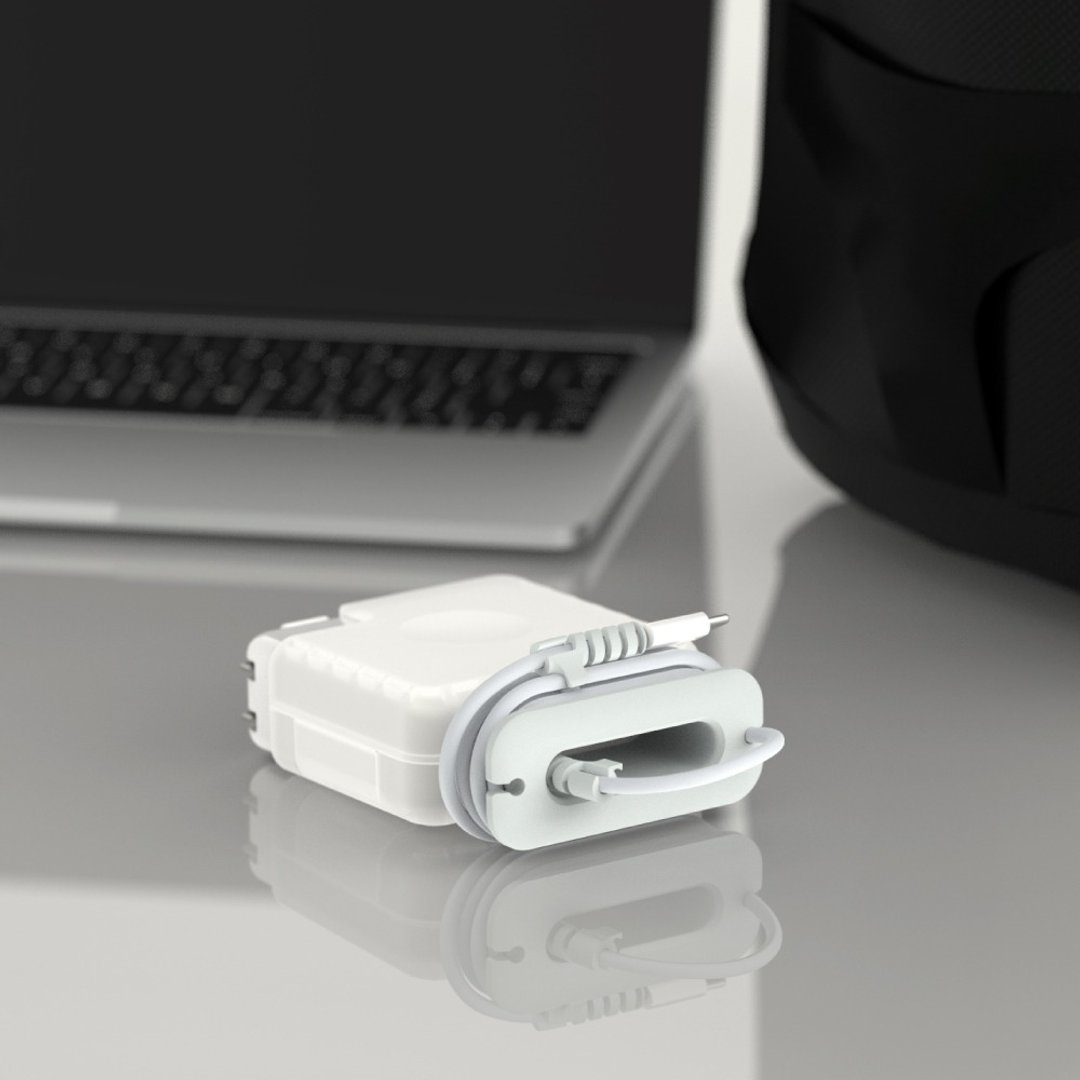 活动出清价 for MacBook 原厂适配器线材收纳保护壳85/87/96W - 电脑配件 - 其他材质 白色