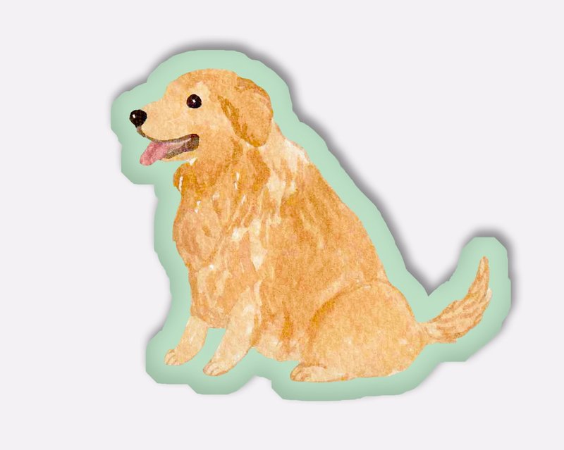 金毛寻回犬 黄金猎犬 小狗 抱枕 咕𠱸 - 枕头/抱枕 - 棉．麻 多色