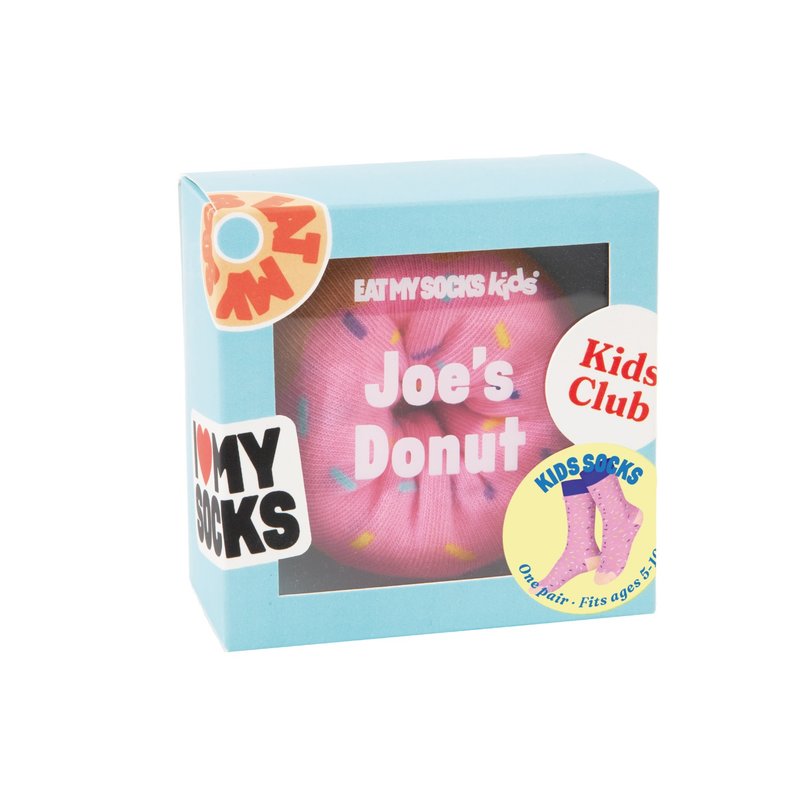 EAT MY SOCKS KIDS / 儿童袜子 / 草莓甜甜圈 - 袜子 - 棉．麻 