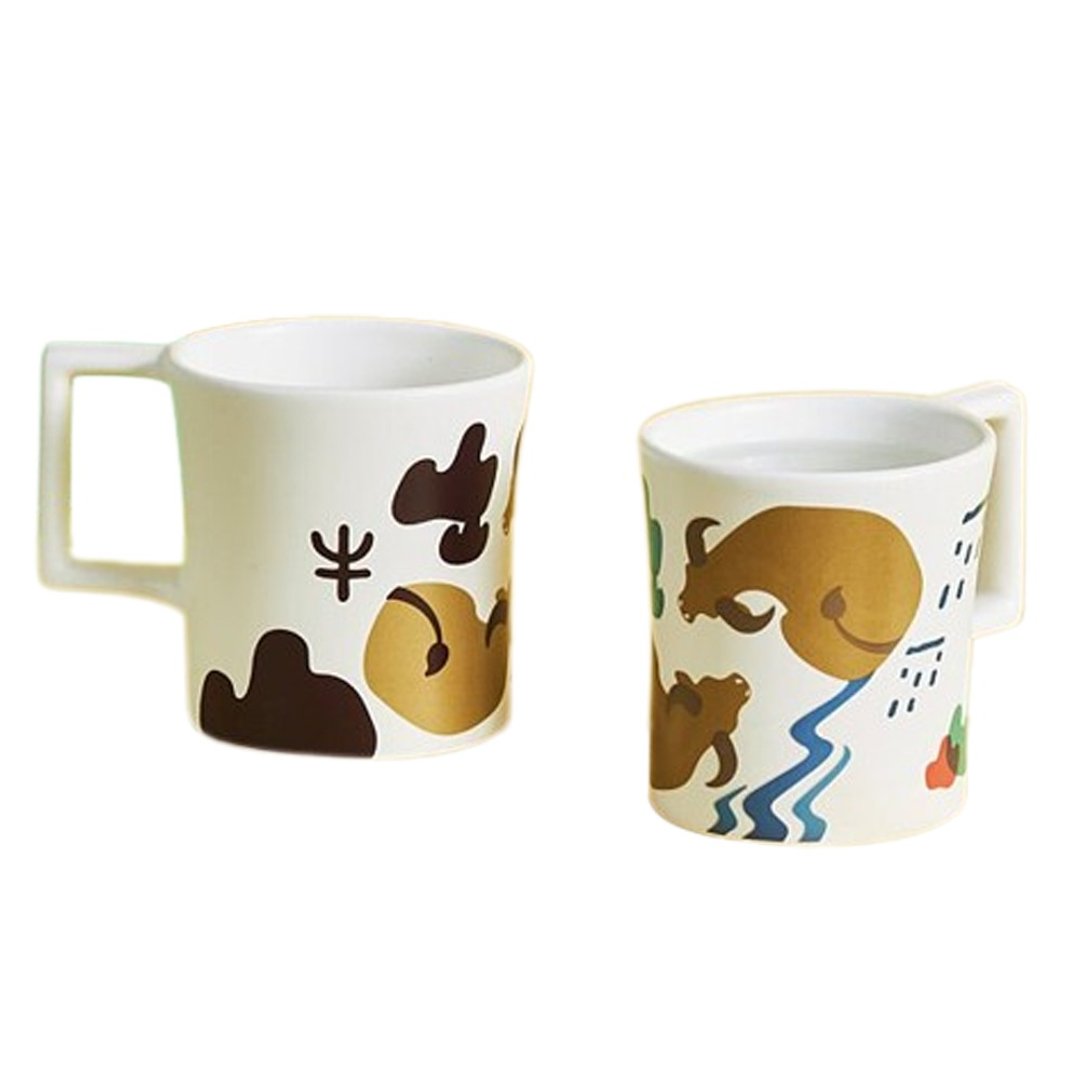 【牛年限定】 牛动。生机变色杯 - 咖啡杯/马克杯 - 瓷 白色