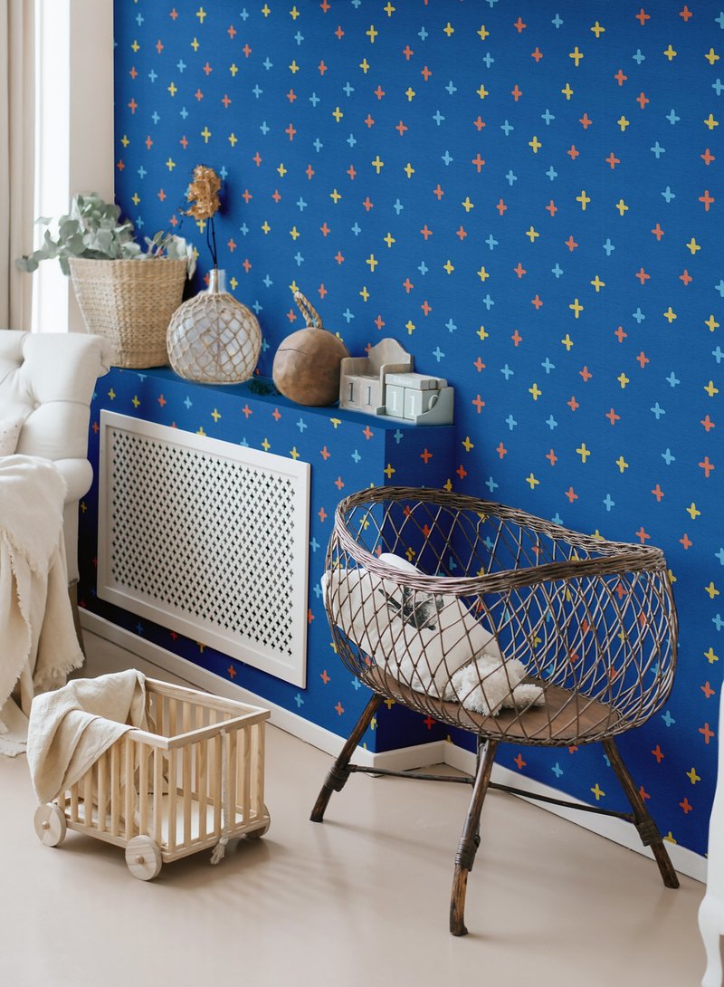 【老朋友限定礼】原创壁贴 | 蜡笔之心 (5/10/20片装) - 墙贴/壁贴 - 其他材质 蓝色