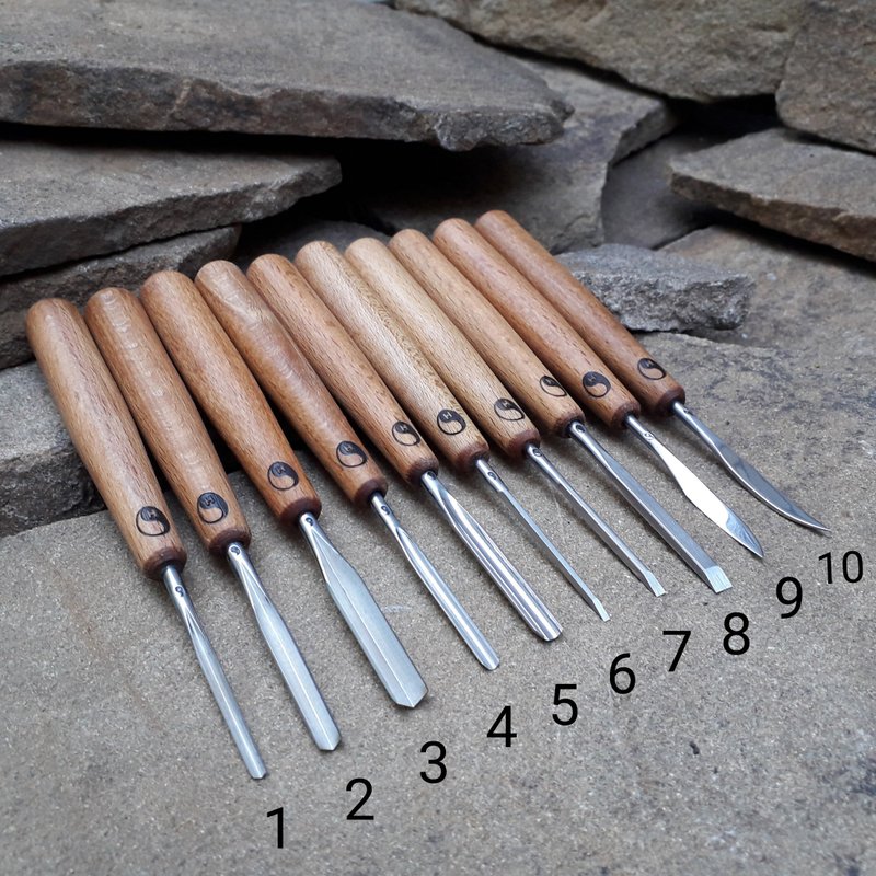 Forged mini chisels. Wood carving chisels - 零件/散装材料/工具 - 其他金属 