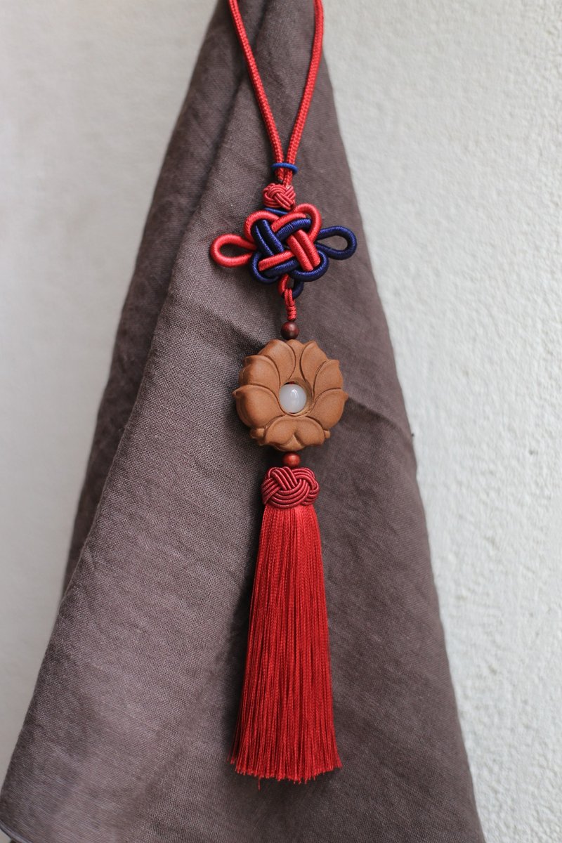 壹染指香品 | 九转莲花古风流苏 | 天然和合香 | 养生安神 - 吊饰 - 植物．花 