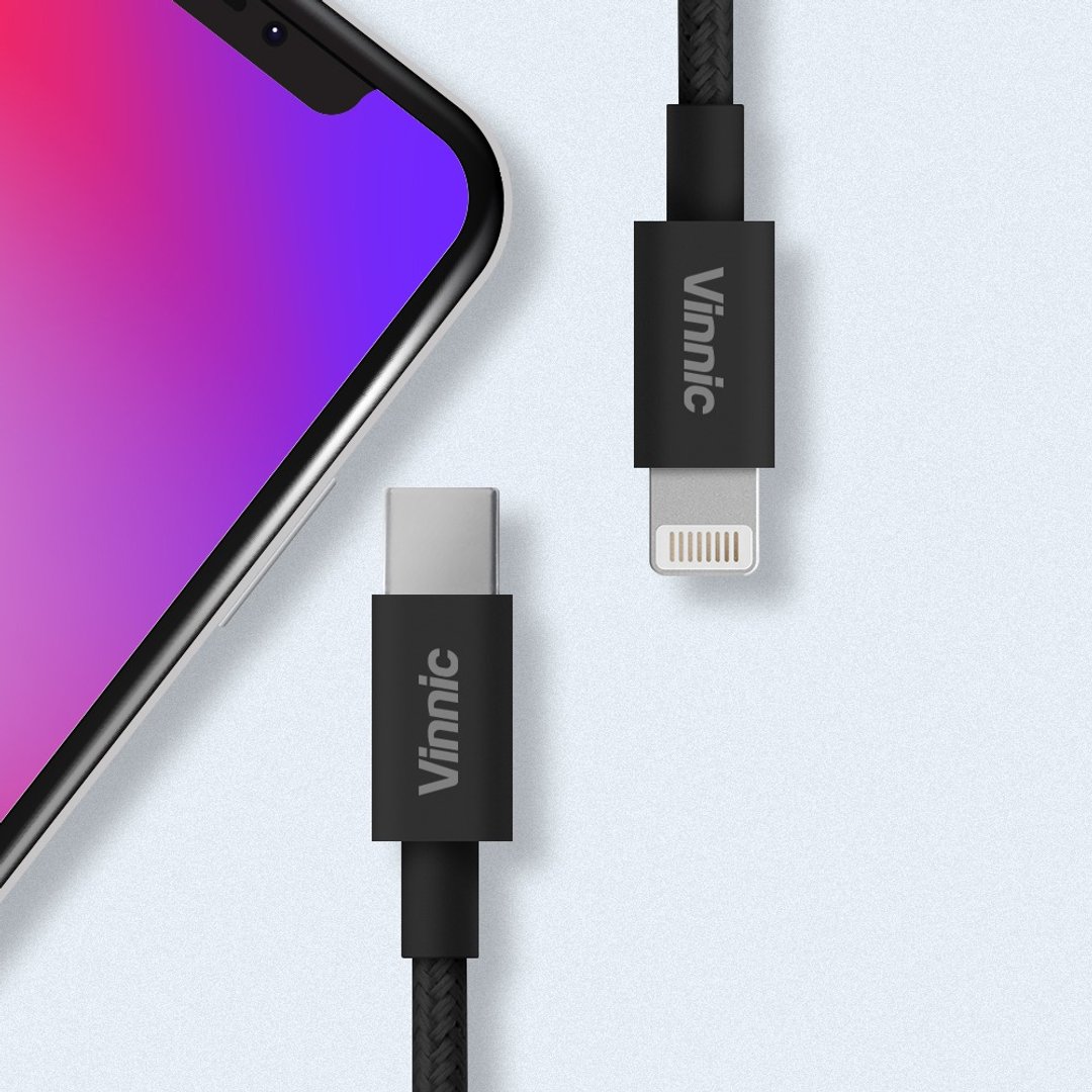 Vinnic MFi 苹果官方认证 USB-C to Lightning 传输充电线 - 充电宝/传输线 - 其他材质 黑色