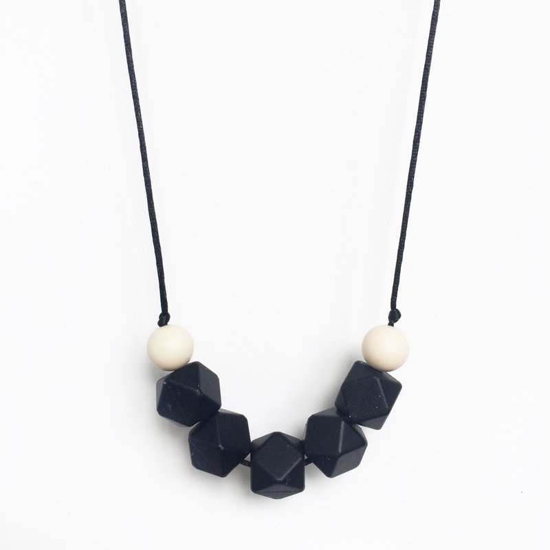 FERN SILICONE NECKLACE - BLACK - 项链 - 其他材质 黑色