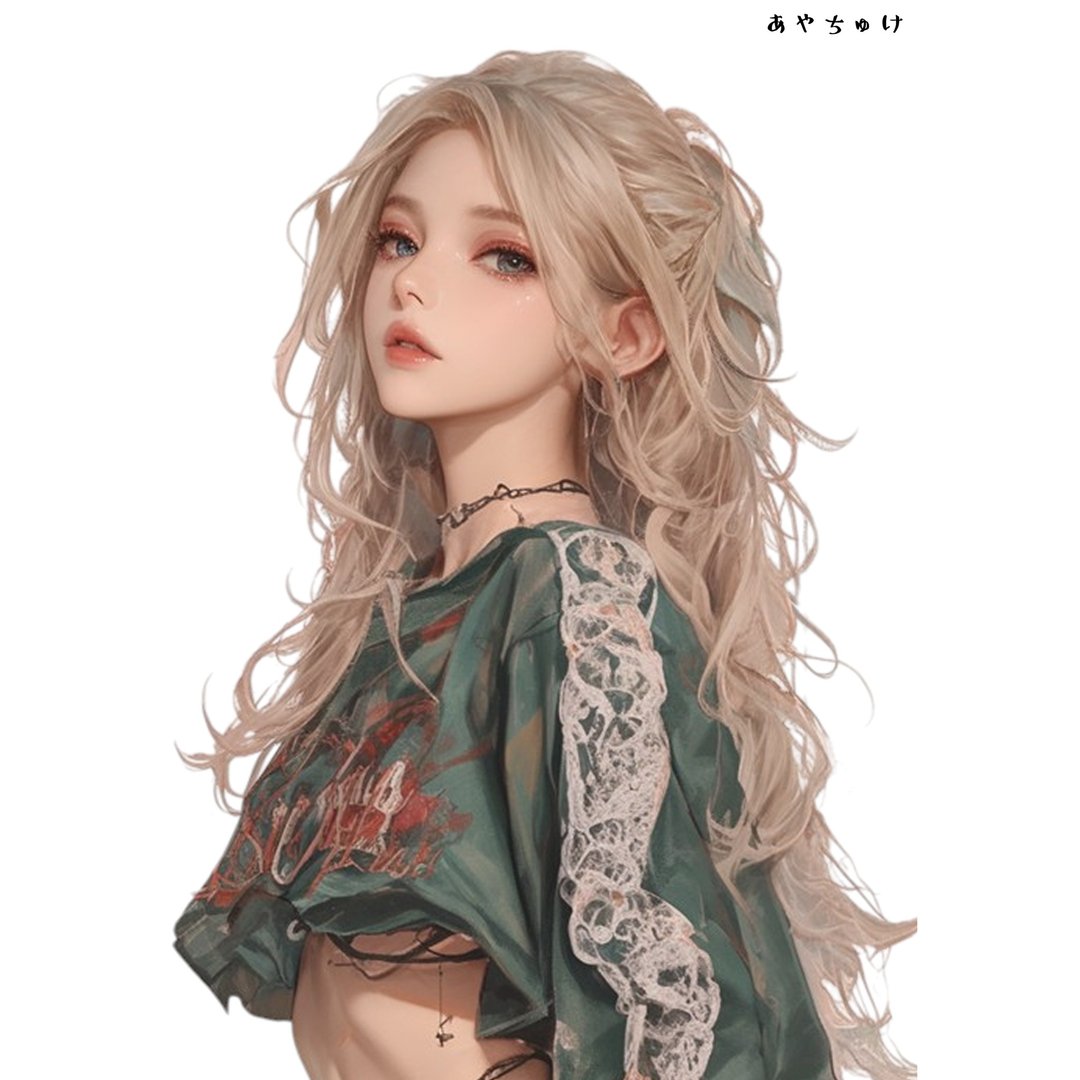 【10月新品5】07-094-0069 人物贴纸 浅庞克女孩 - 贴纸 - 纸 