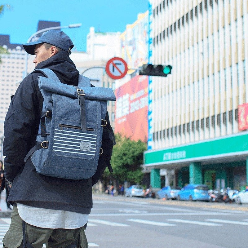 Ranger 防水 后背包 台湾精品 MIT waterproof 包包 后背包 - 后背包/双肩包 - 防水材质 蓝色