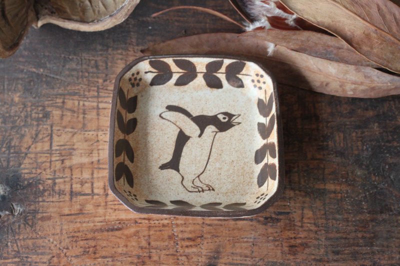 Gentoo企鹅方豆盘 - 盘子/餐盘/盘架 - 陶 黑色