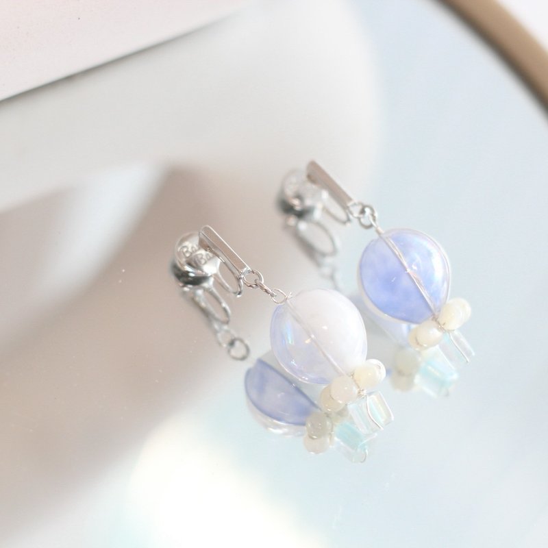 梦翔 | Dream Rise - 耳环/耳夹 - 树脂 紫色