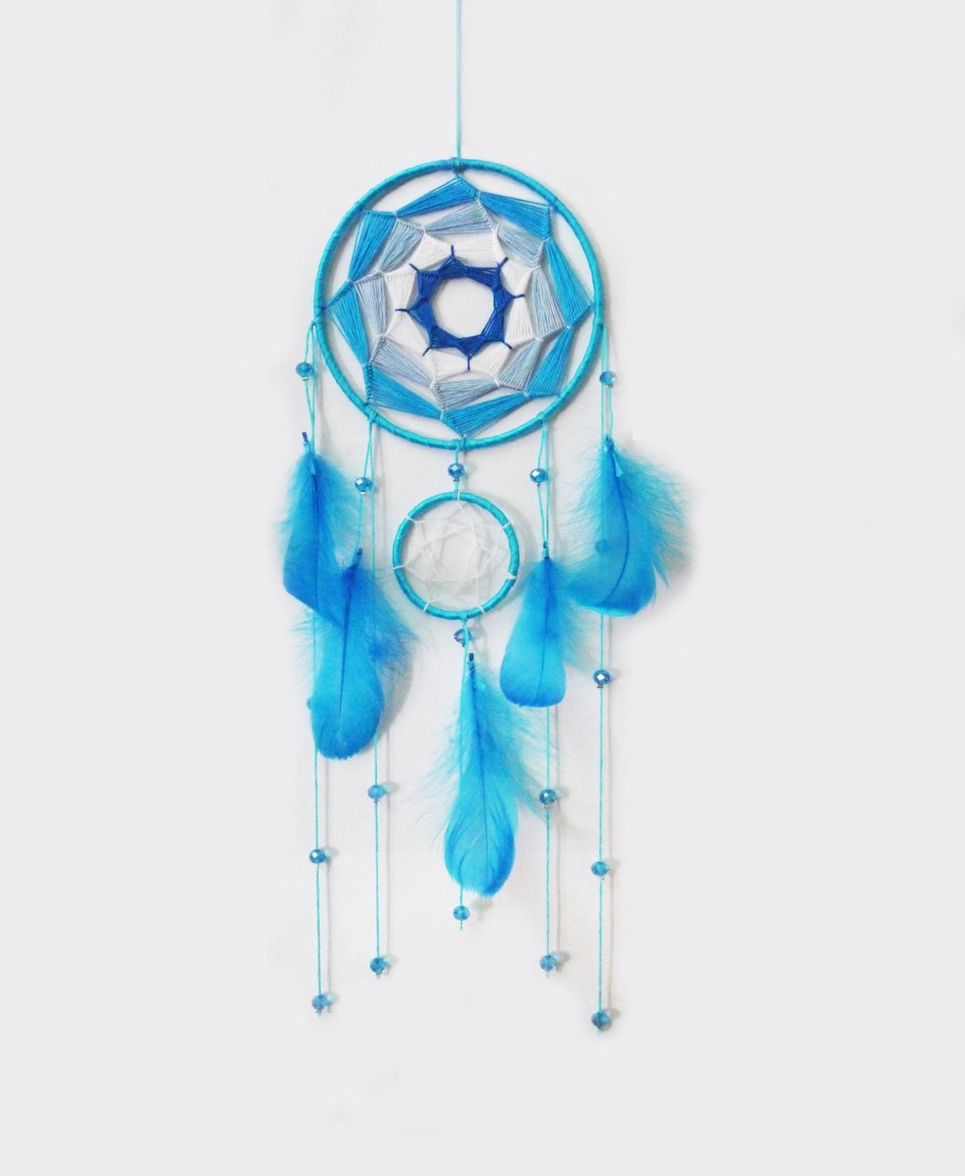 13 x 40 【雨后】手作/手工 大型捕梦网 - 摆饰 - 棉 多色
