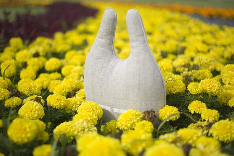 Ktzay by KTZAY 手工制作 我们的第一个玩具 - 枕头/抱枕 - 亚麻 灰色