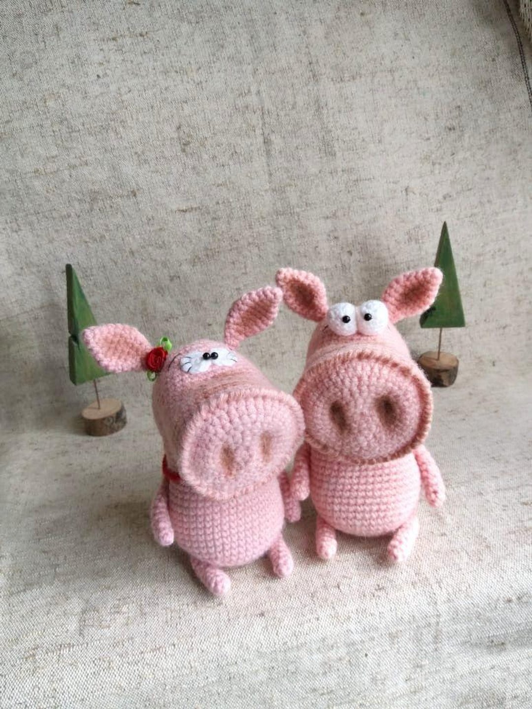 Amigurumi pig crochet pattern farm animal toy tutorial. - 线上课程/教学影片 - 其他材质 
