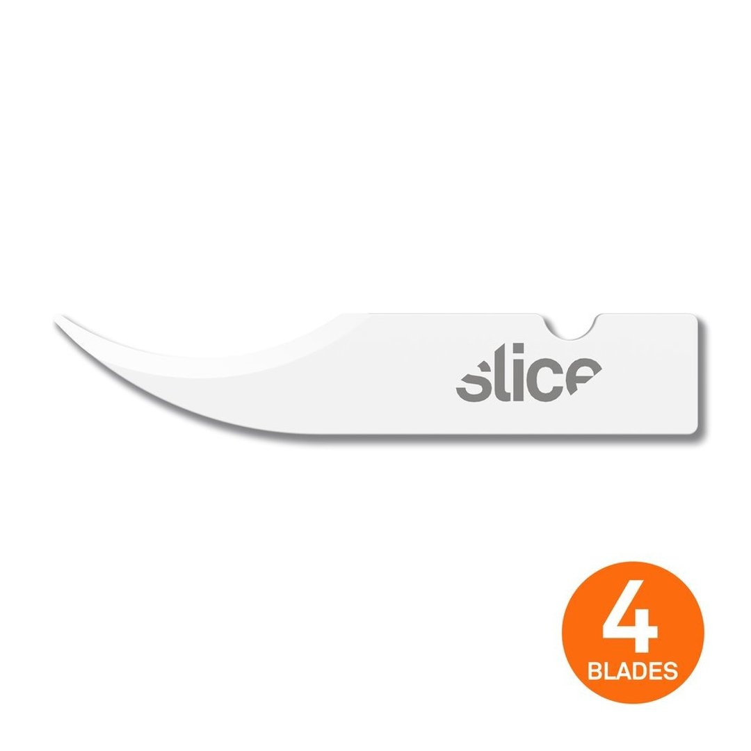 【Slice】陶瓷笔刀替刃 -尖形拆线刀 -4入组 - 剪刀/拆信刀 - 瓷 白色