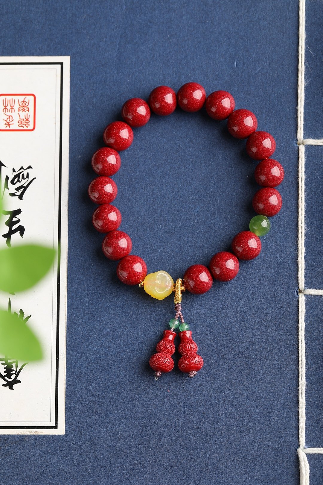 天然原矿朱砂精品紫金砂手链 尺寸10mm左右 含量高达95% - 手链/手环 - 宝石 
