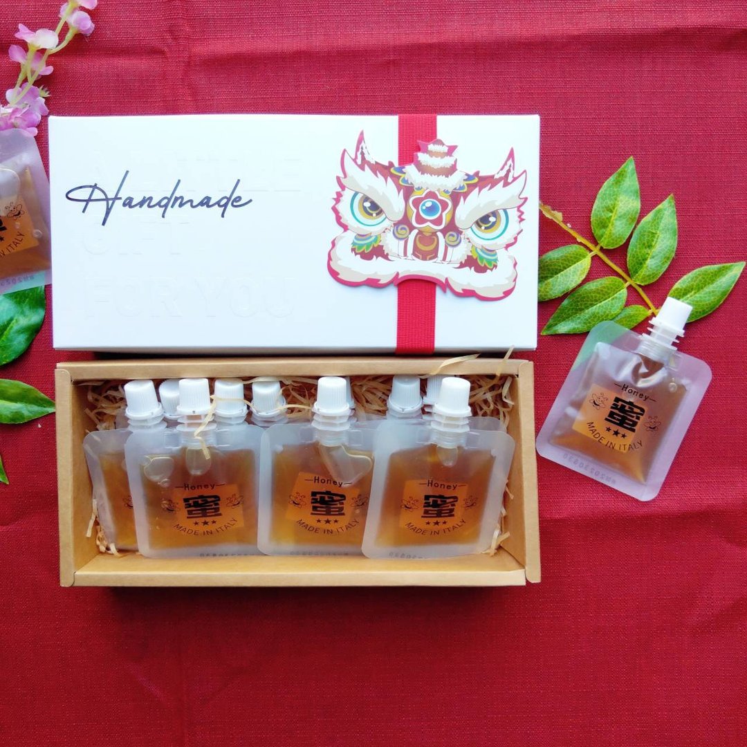 蜜糖礼盒-台南得奖龙眼蜂蜜随身包礼盒- - 蜂蜜/黑糖 - 新鲜食材 