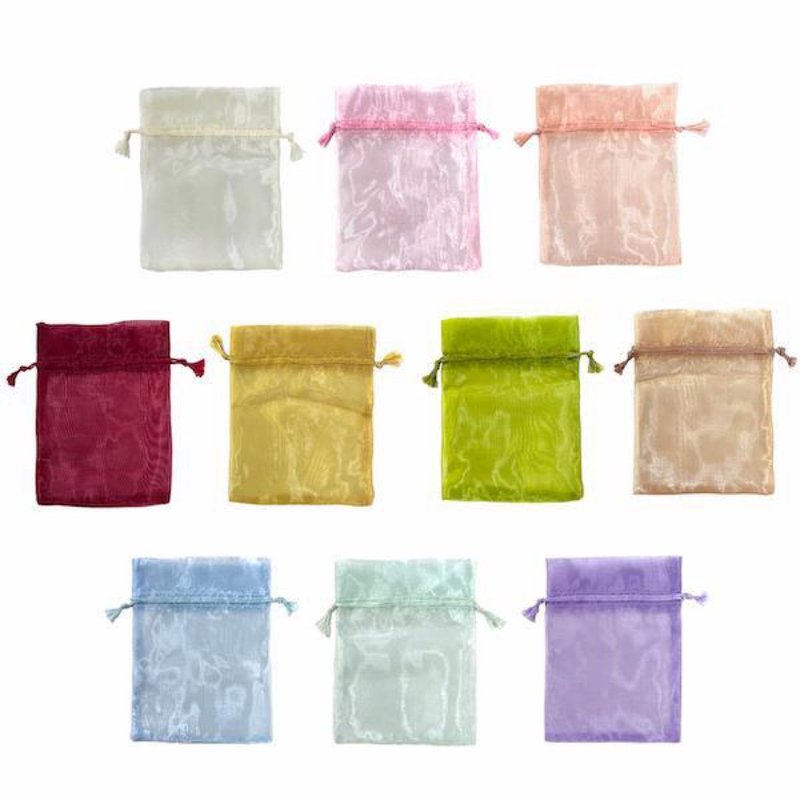 Shiny Organdy Pouch LL 5 piece set 150×200 5color - 收纳用品 - 聚酯纤维 粉红色