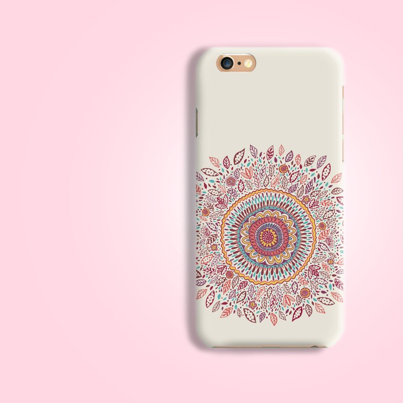 彩色 曼陀罗 P2 磨砂 手机壳 硬壳 保护壳 保护套  for iPhone 4 4S 5 5S SE 6 6S 7 Plus Samsung Galaxy S6 S7 edge Note HTC LG Nexus HTGNP30 - 手机壳/手机套 - 塑料 