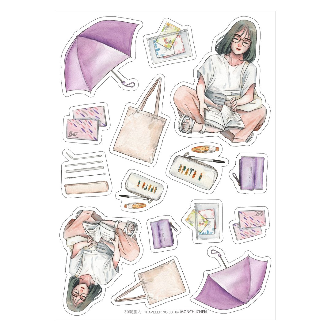 30号旅人 贴纸 / TRAVELER NO.30 stickers - 贴纸 - 纸 