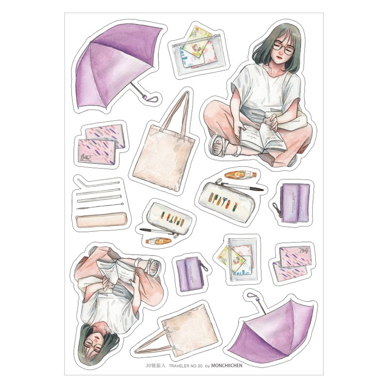 30号旅人 贴纸 / TRAVELER NO.30 stickers - 贴纸 - 纸 