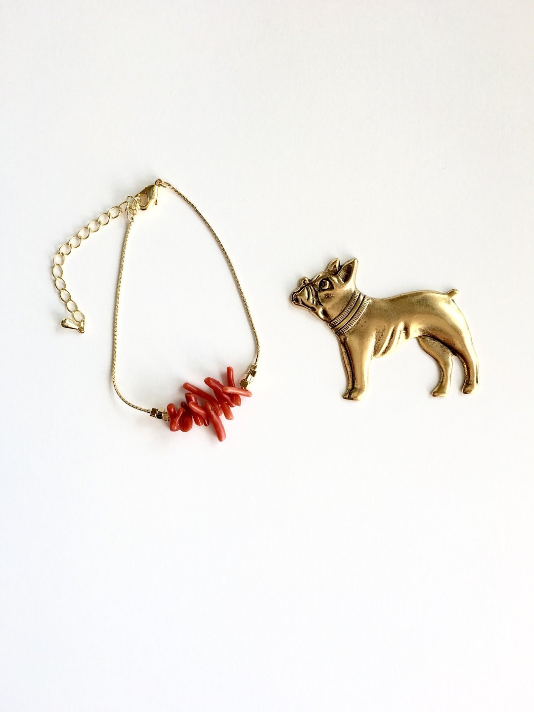 Italian Coral Bracelet - 手链/手环 - 宝石 红色