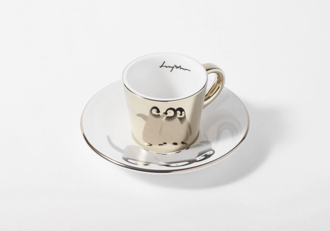 Luycho 镜面倒影杯组 浓缩咖啡杯 _ 企鹅宝宝 - 花瓶/陶器 - 陶 金色