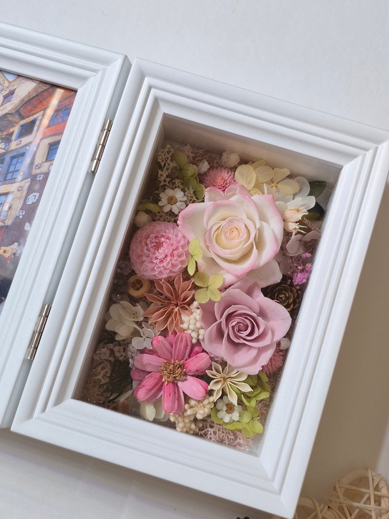 永生花相框 祝贺.新年花礼 生日礼物 纪念礼物 情人节礼物 - 干燥花/捧花 - 植物．花 